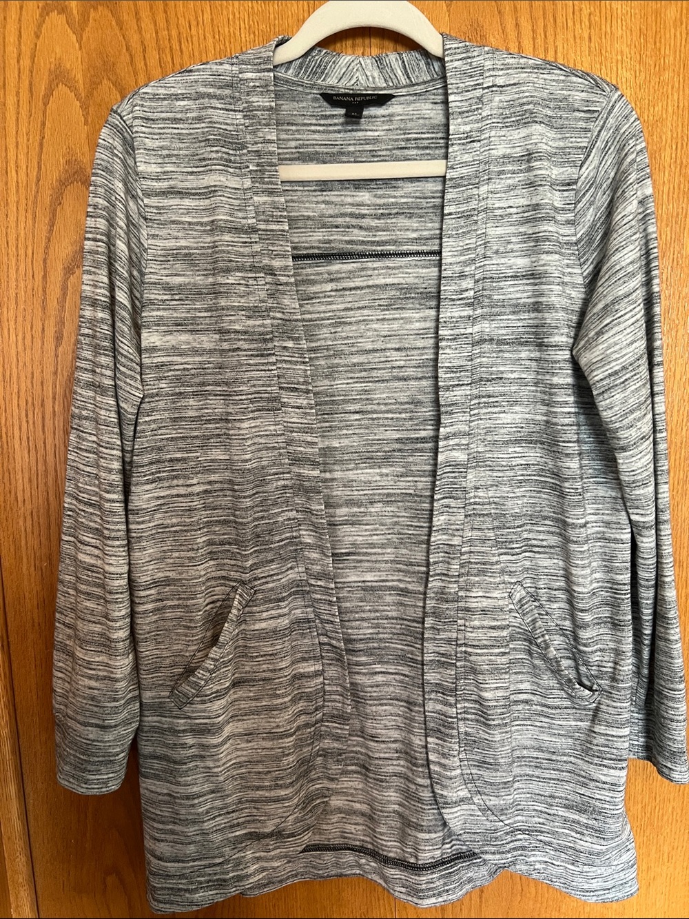 Banana Republic Lightweight Gray Open Cardigan